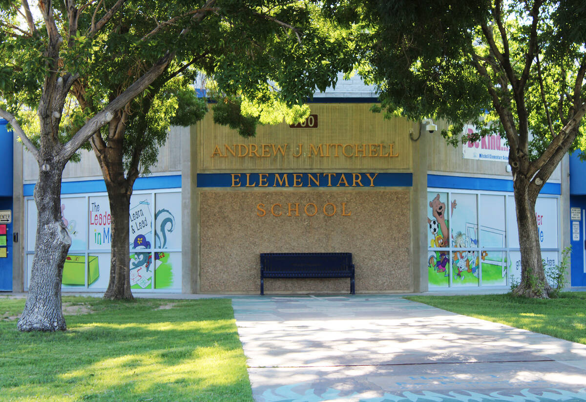 Ron Eland/Boulder City Review Andrew Mitchell Elementary School, built in 1970, along with Mart ...