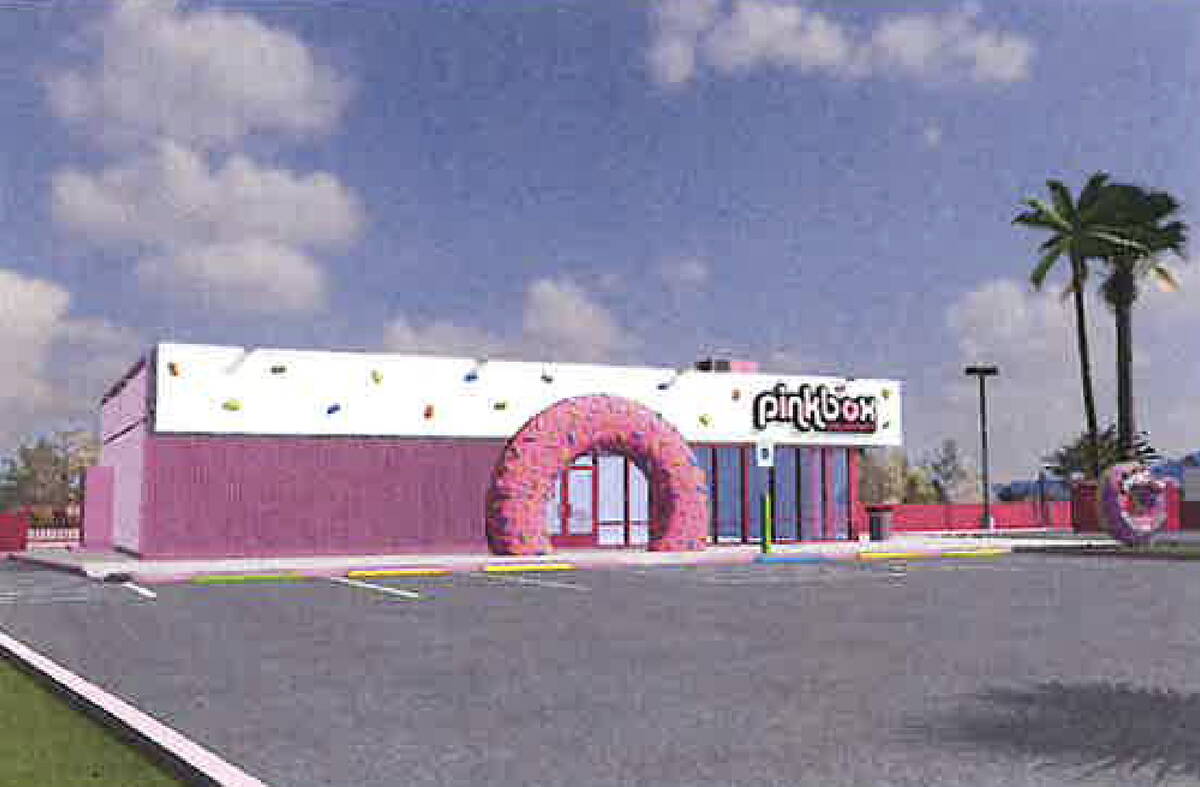 Courtesy image A rendering from the builder showing the proposed design of the Pink Box store o ...