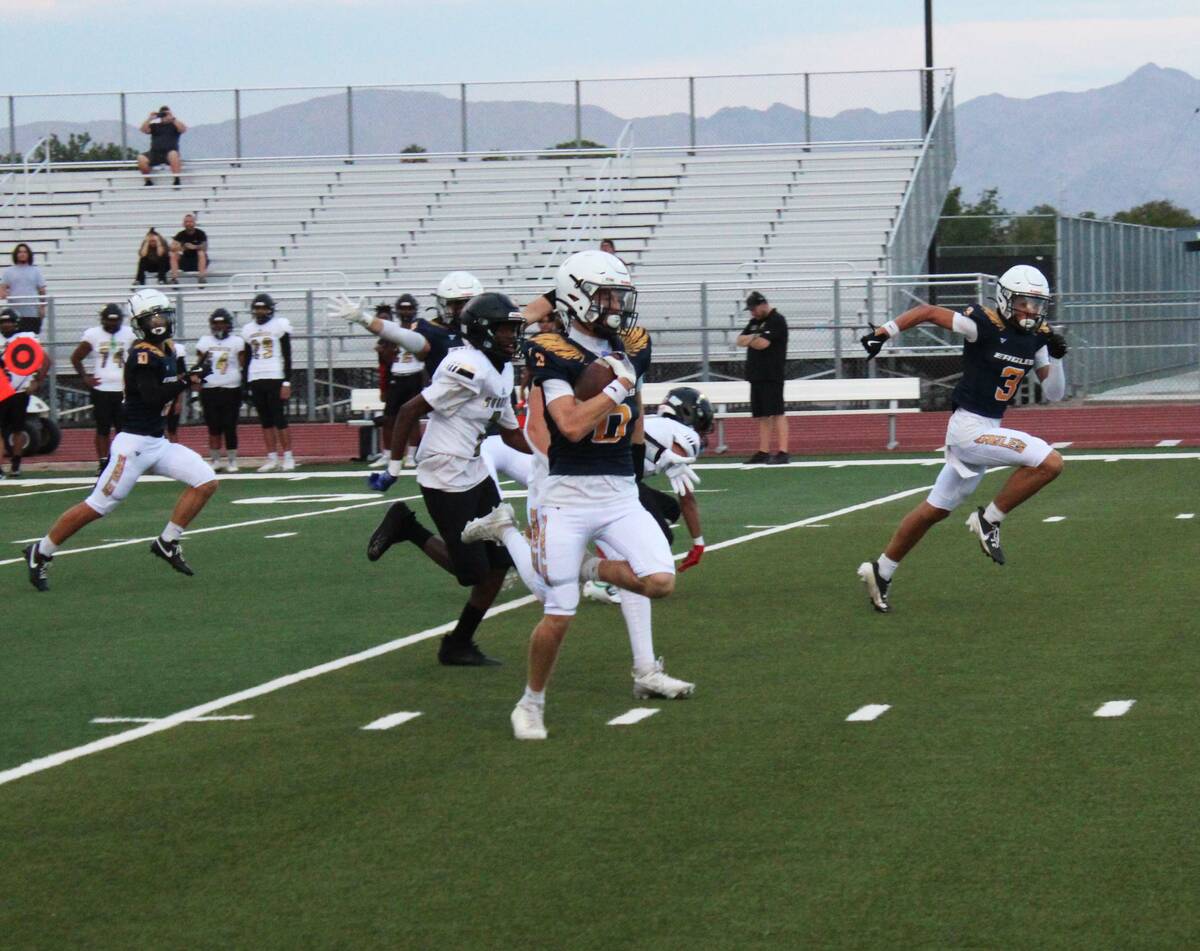Sophomore Luke Jappe started the first home game of the season in style with a kickoff return f ...