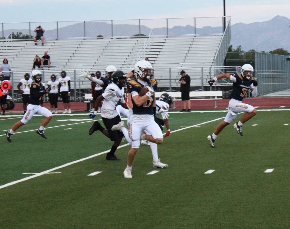 Sophomore Luke Jappe started the first home game of the season in style with a kickoff return f ...