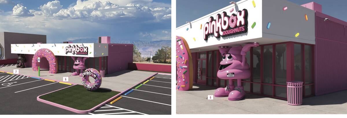 Courtesy image A rendering of the proposed Pinky and Poo sculptures in front of the as-yet-unbu ...