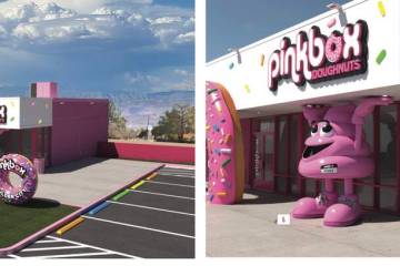 Courtesy image A rendering of the proposed Pinky and Poo sculptures in front of the as-yet-unbu ...