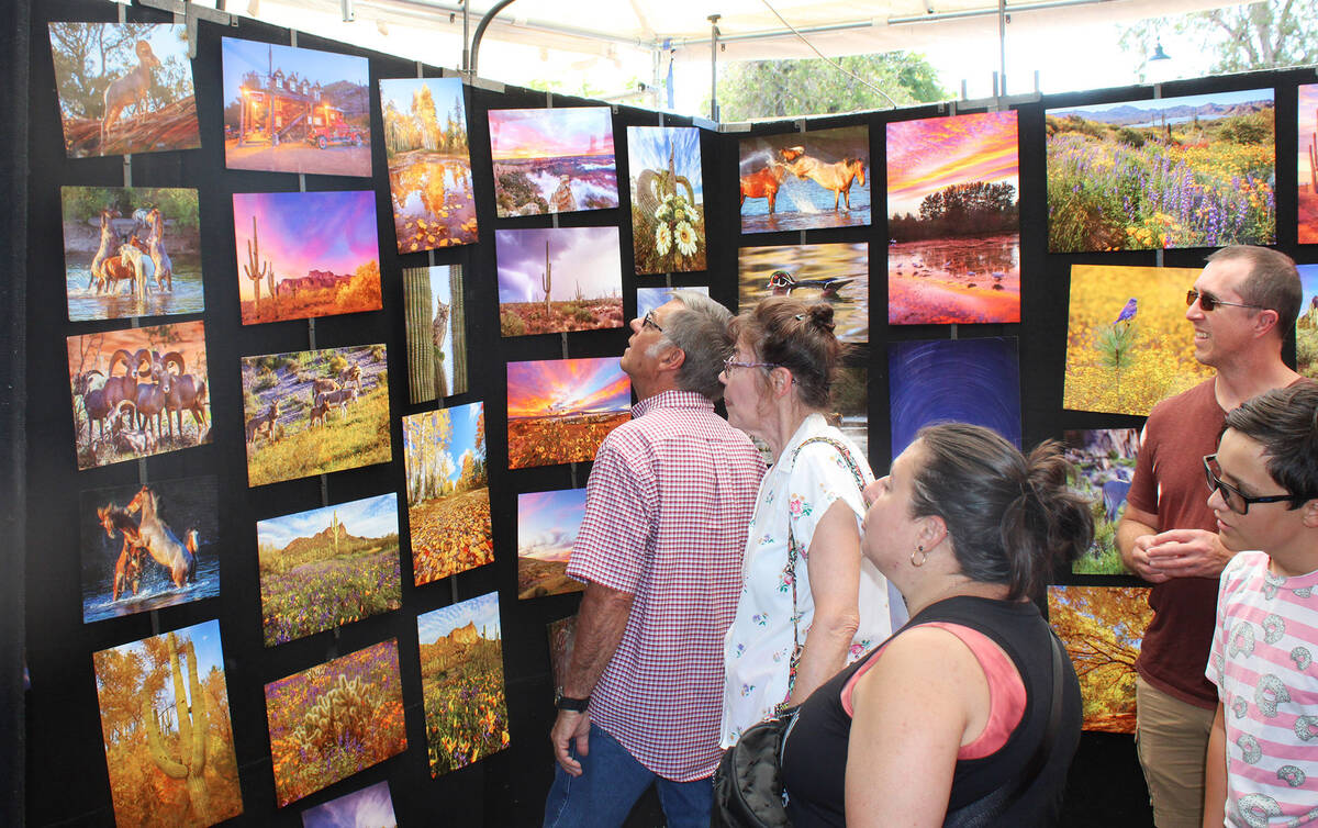 Ron Eland/Boulder City Review file photo Artwork at Art in the Park can include paintings, phot ...