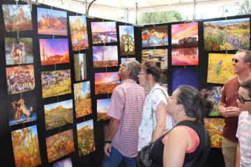 Ron Eland/Boulder City Review file photo Artwork at Art in the Park can include paintings, phot ...