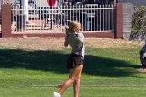 Courtesy photo Driving the ball, Morgen Terrill looks for the green at Boulder City Municipal o ...