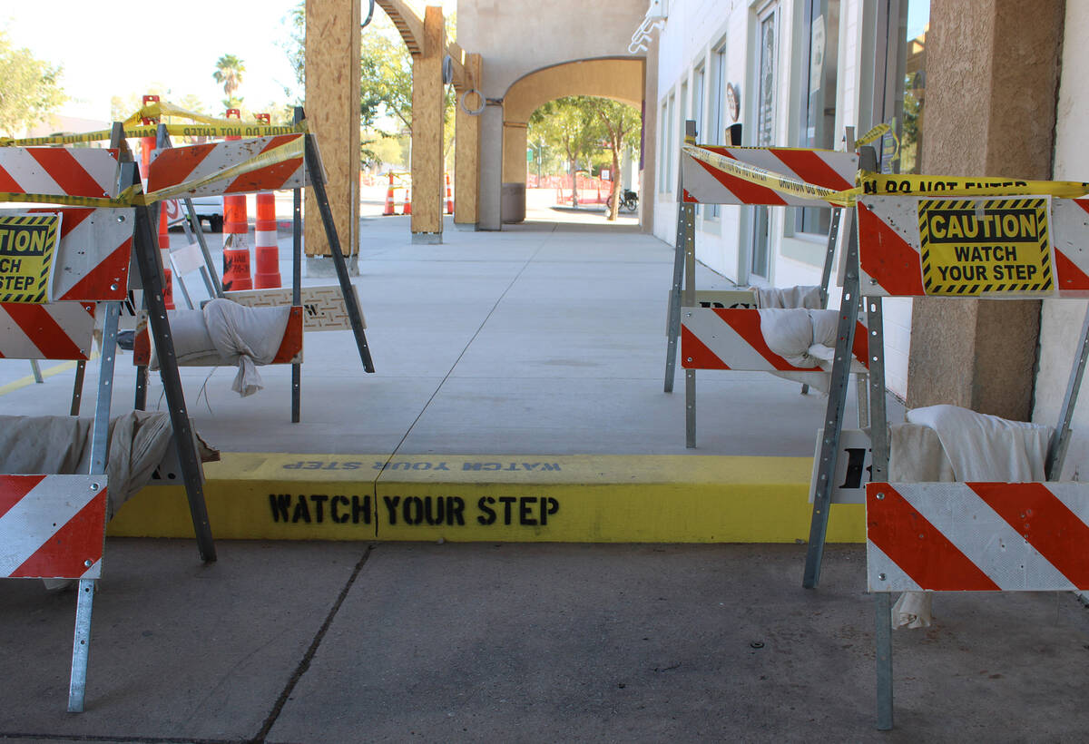 Ron Eland/Boulder City Review The step as it existed when the letter was received by the Review.