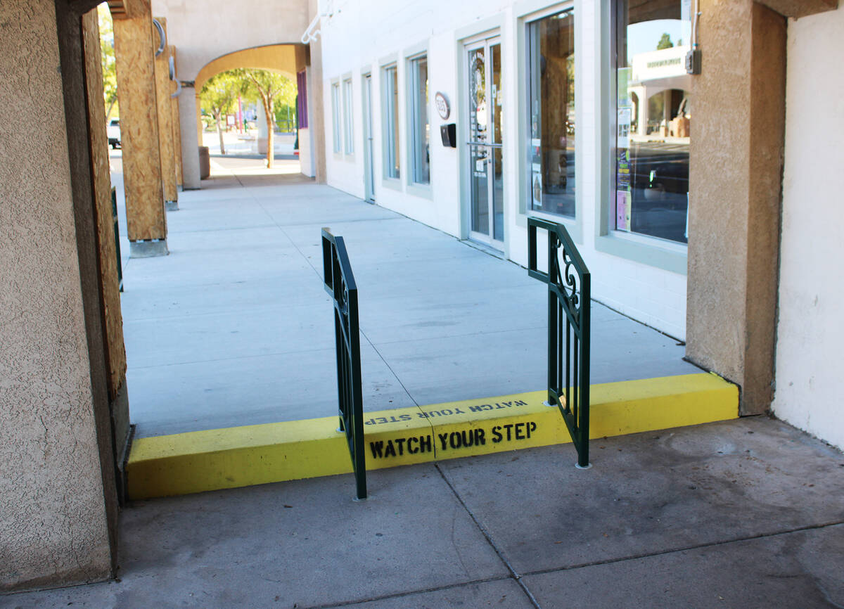 Ron Eland/Boulder City Review The step as it appears now.