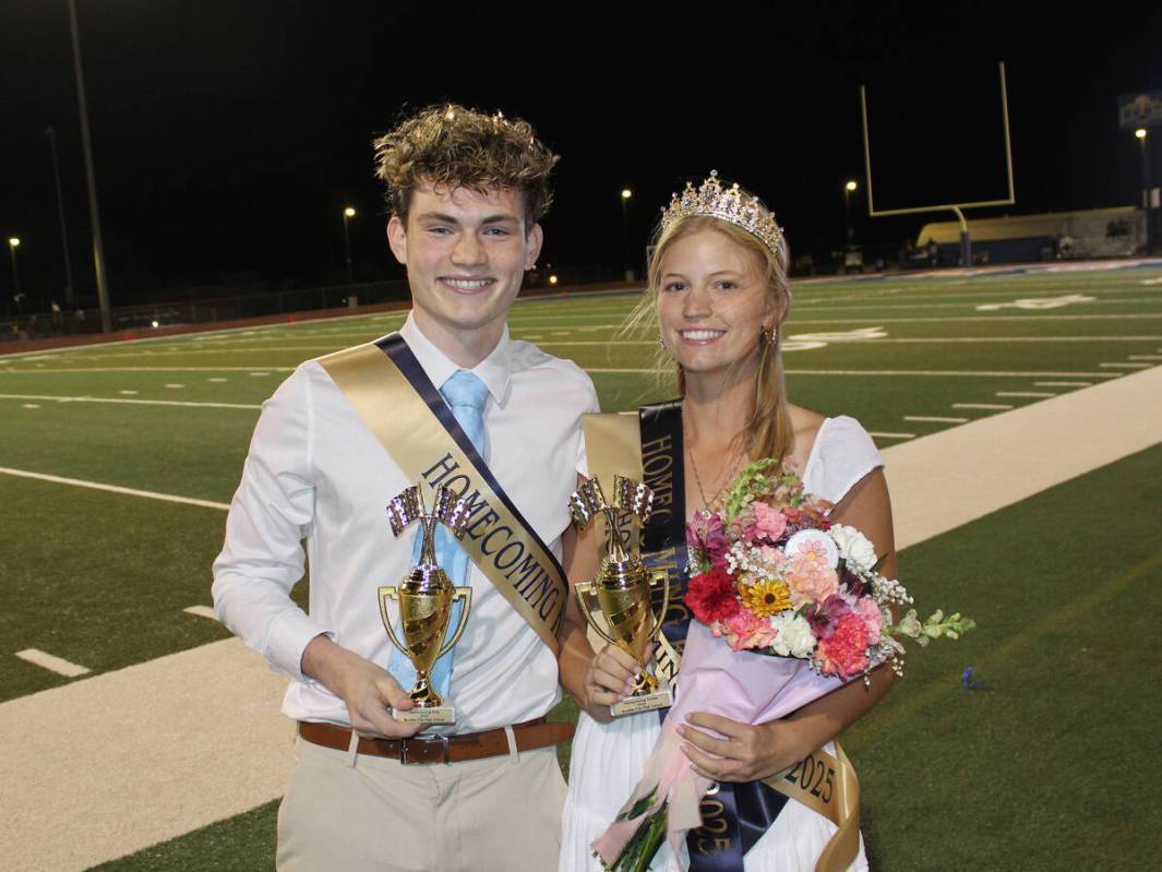 Ron Eland/Boulder City Review During halftime of Friday's homecoming game, Boulder City High Sc ...