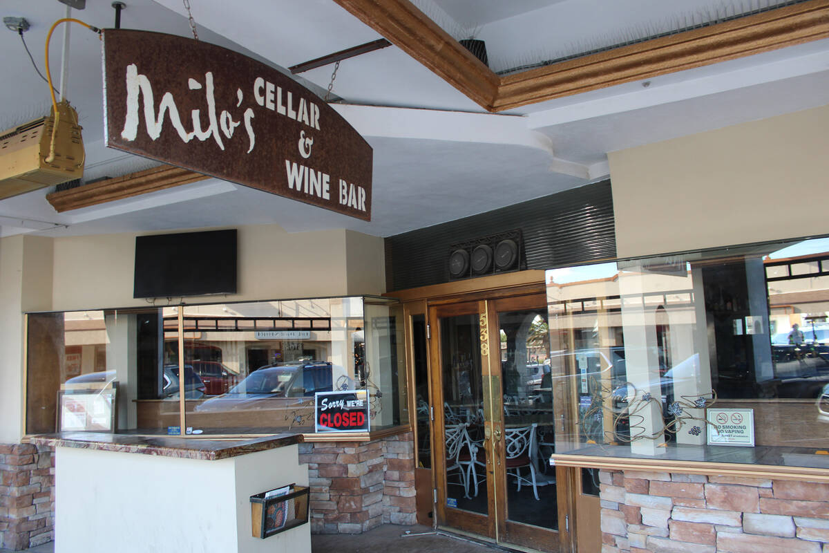 Ron Eland/Boulder City Review Milo's Cellar and Wine Bar, which has sat empty for nearly a year ...