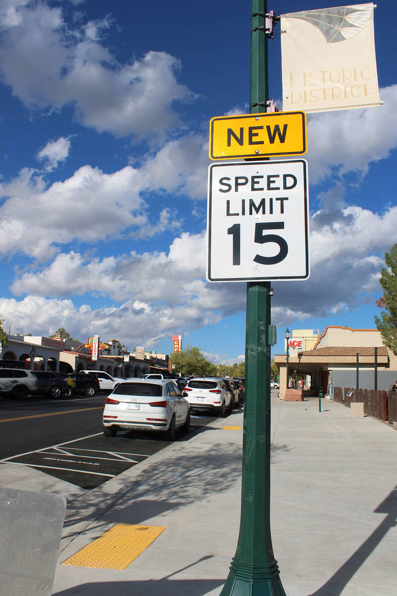 Ron Eland Boulder City Review Motorists should note that the speed limit in downtown is now 15 mph.