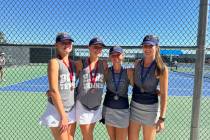 Photo courtesy Rachelle Huxford  In a winner-take-all match between teammates, the team of Mar ...