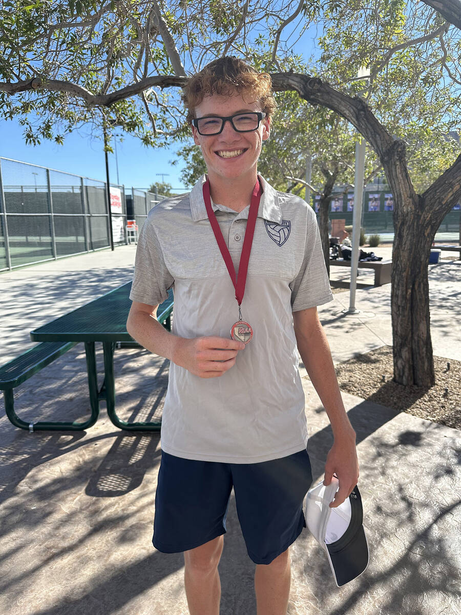 Courtesy of Rachelle Huxford Logan Borg finished second at regionals in individual singles on ...