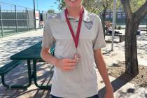 Courtesy of Rachelle Huxford Logan Borg finished second at regionals in individual singles on ...