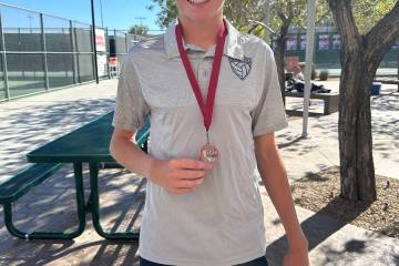 Courtesy of Rachelle Huxford Logan Borg finished second at regionals in individual singles on ...