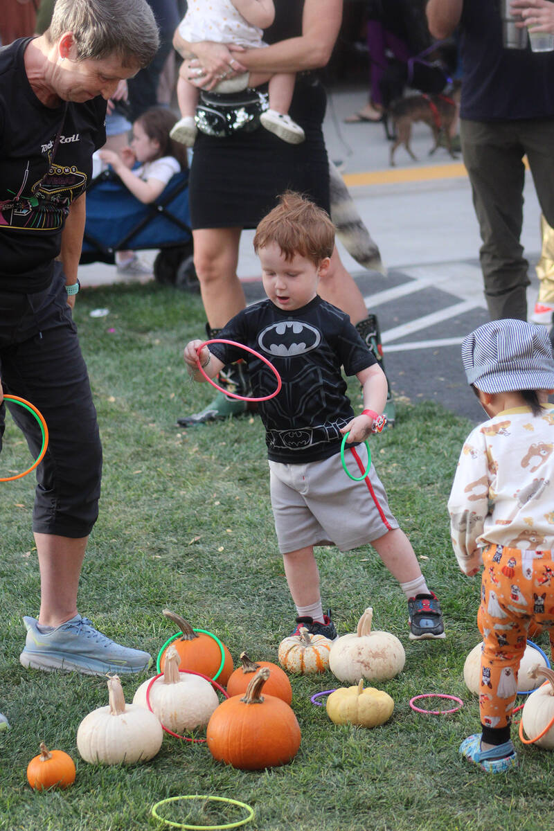 The block party had a little something for everyone, including games for the kids.
