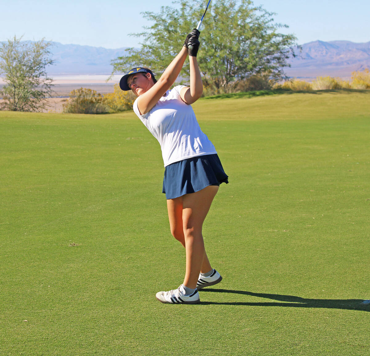 Ron Eland/Boulder City Review Even though the high school season is over, Emmerson Hinds can of ...