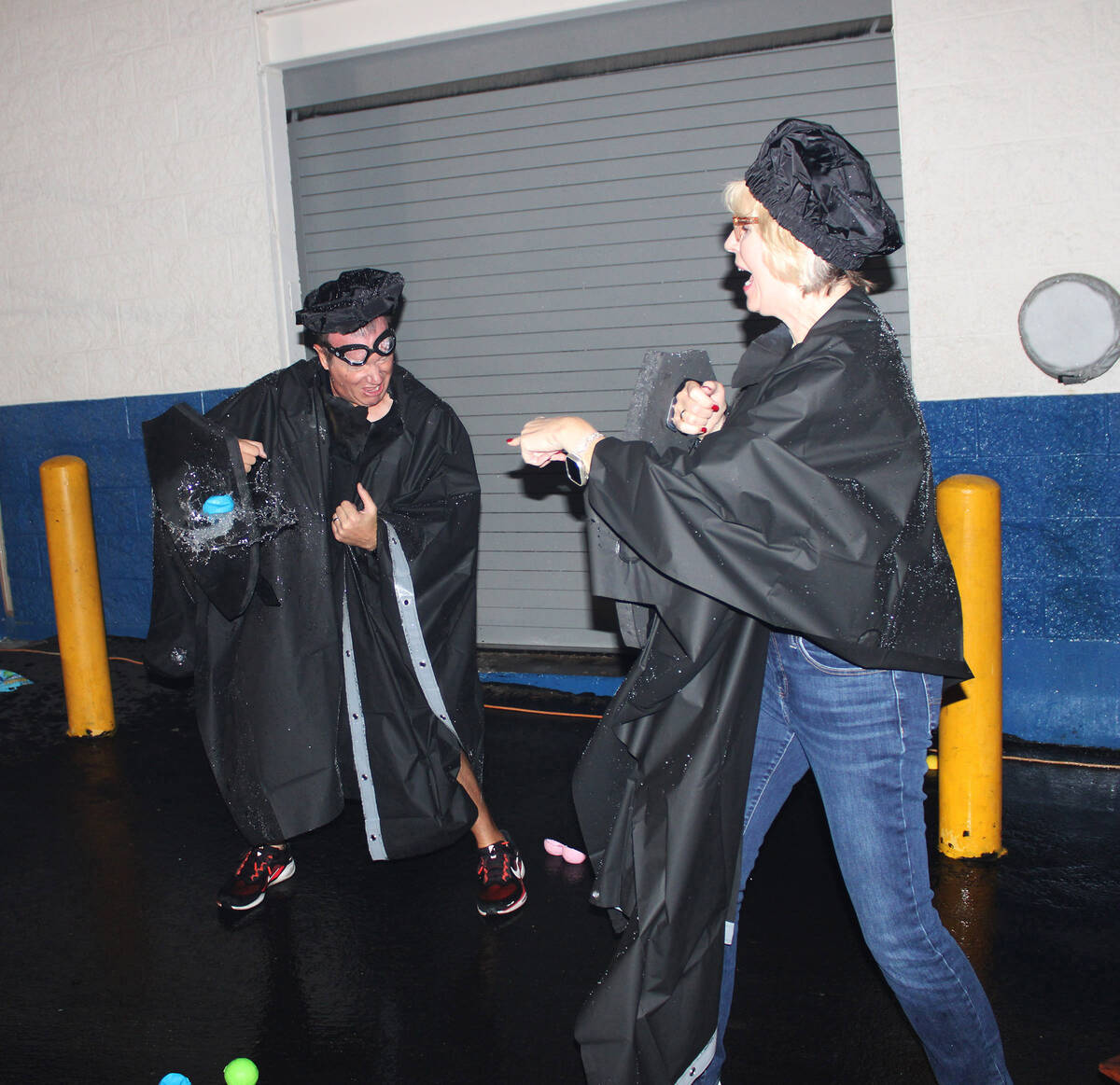 Ron Eland/Boulder City Review Martha King Elementary Principal Jason Schrock nearly had his gog ...