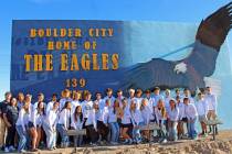 Ron Eland/Boulder City Review Monday, the BCHS boys and girls tennis teams gathered at the stat ...