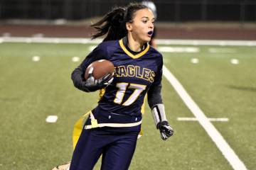 Robert Vendettoli/Review file photo Sancha Jenas-Keogh rushes upfield against Eldorado on Jan. ...