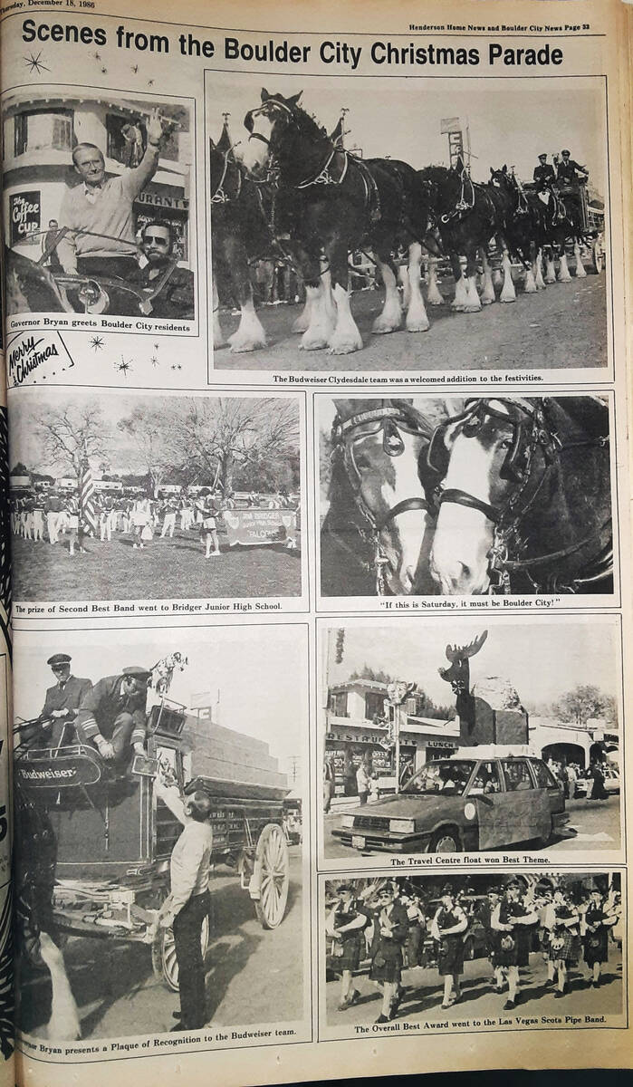 This photo essay, taken by longtime Boulder City News editor Bill Harbor, captured many moments ...