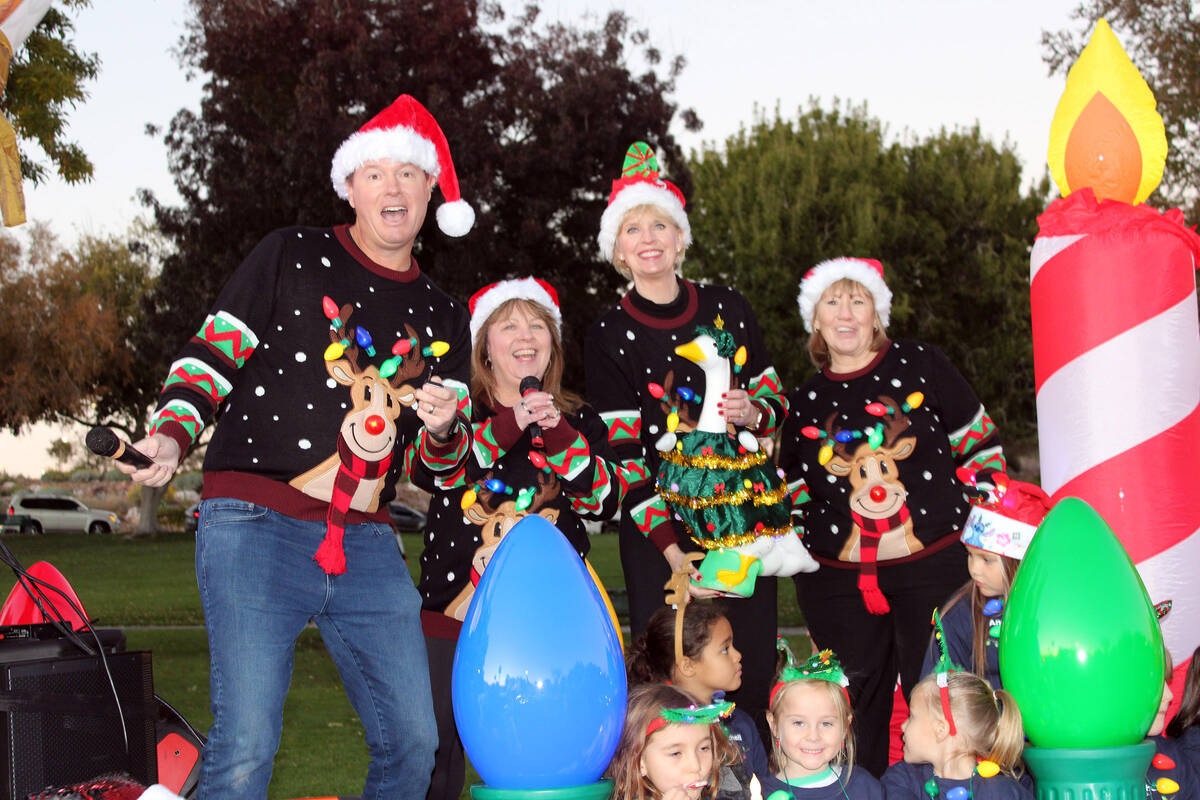 Helping to promote enrollment at Boulder City public schools in the parade were principals, fro ...