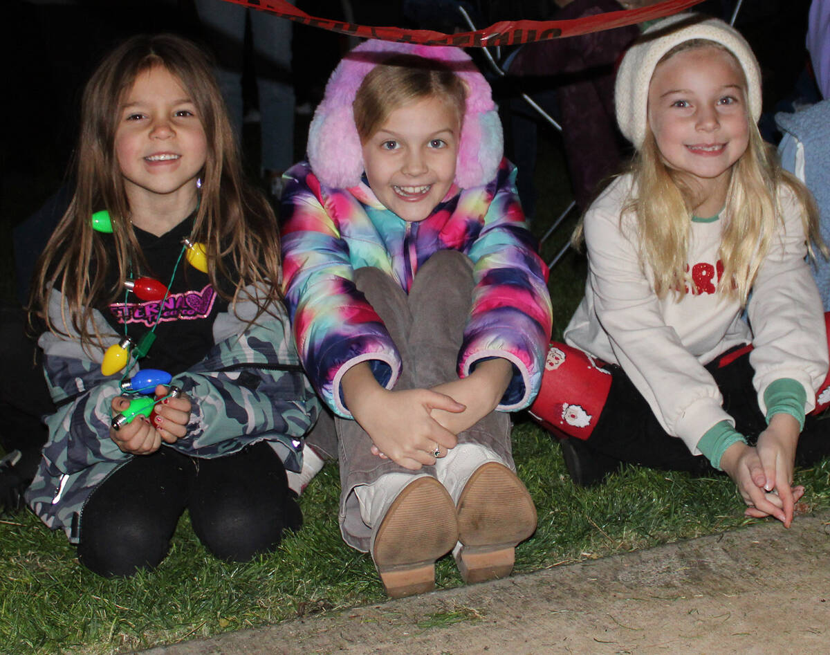 The lighting of the Community Christmas Tree Friday, brought out the smiles of many.