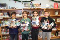 Ron Eland/Boulder City Review Million Word award winners from King Elementary include, from lef ...