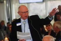 Mayor Joe Hardy addresses the audience during last year's State of the City. (Ron Eland/Review ...