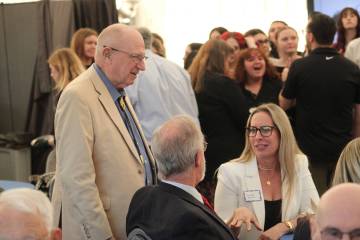 Ron Eland/Boulder City Review Prior to his State of the City address, Mayor Joe Hardy walked ar ...