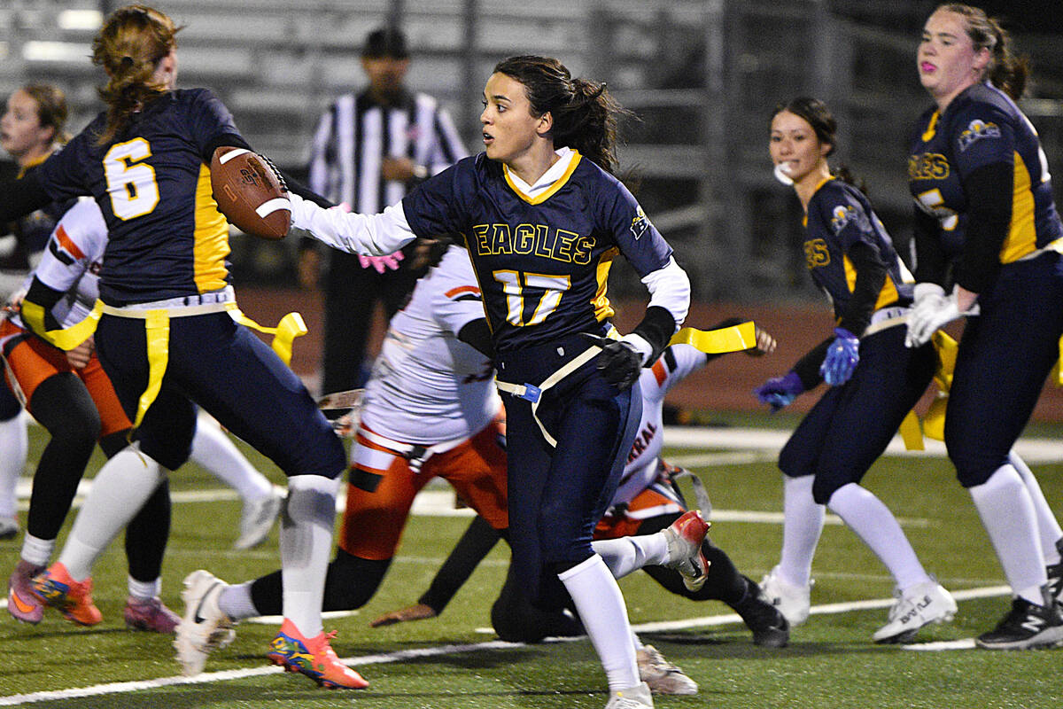 Robert Vendettoli/Boulder City Review Making plays happen in the open field, Eagles running bac ...