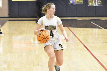 Robert Vendettoli/Boulder City Review Looking to create on offense, Boulder City guard Kendall ...