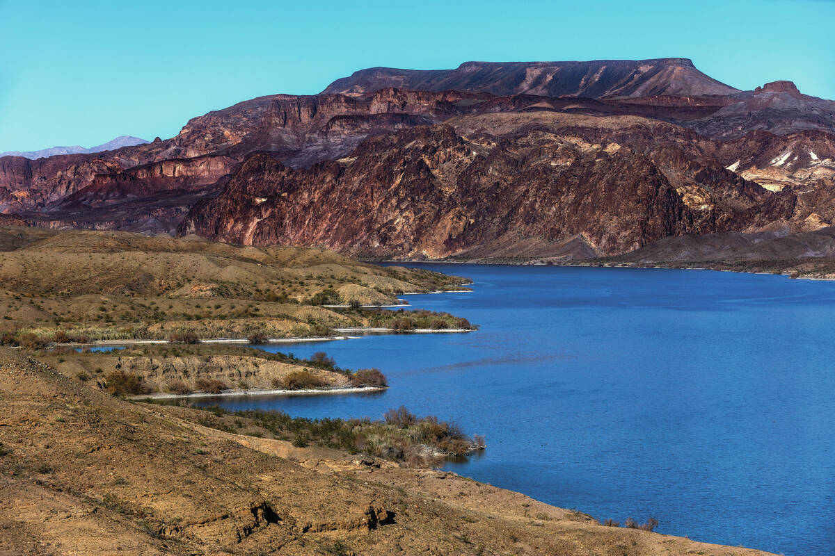 The Colorado River flows along Eldorado Canyon as the impending deadline for an agreement appro ...