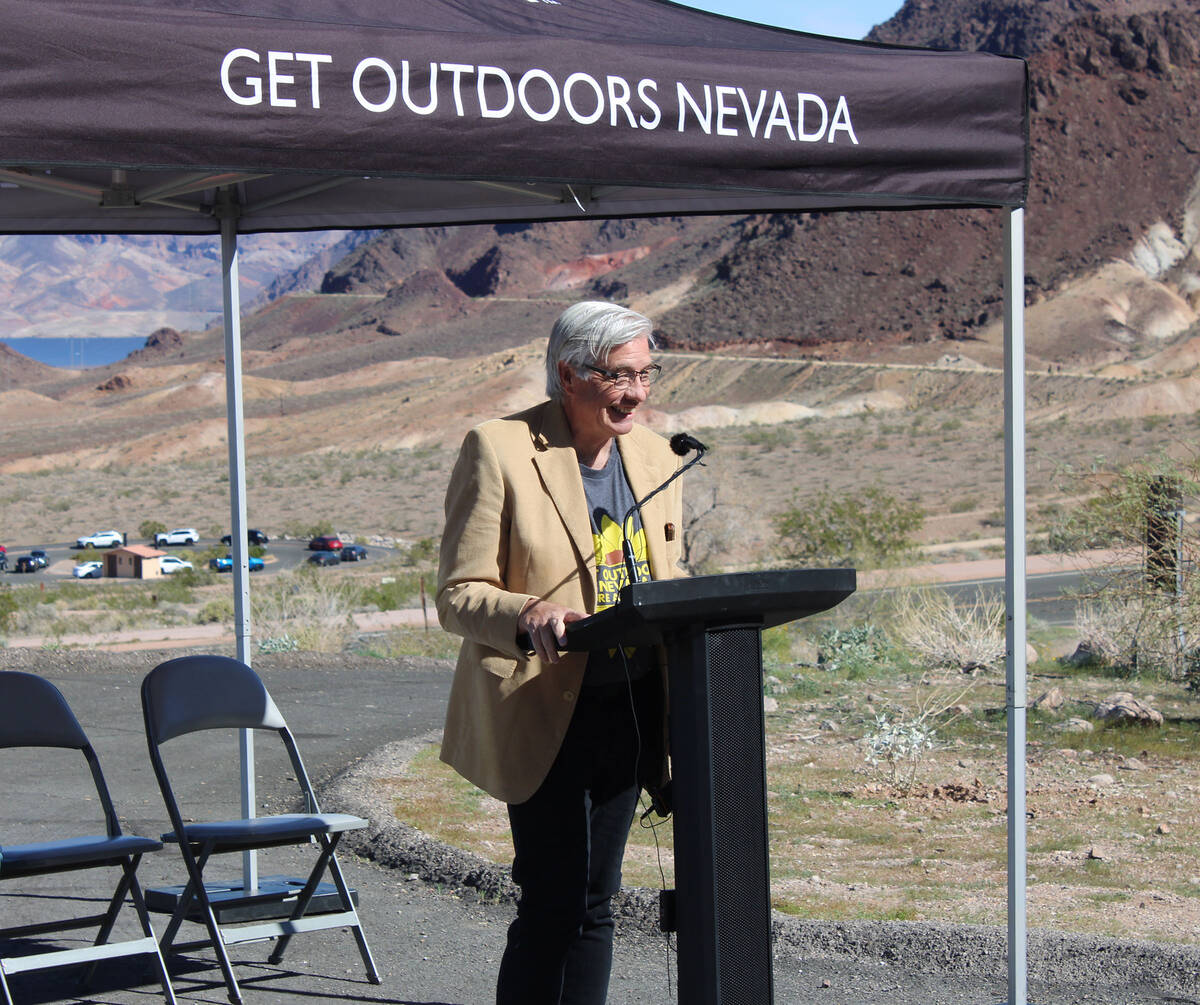 Ron Eland/Boulder City Review Get Outdoors Nevada Interim Executive Director Bart Patterson spo ...