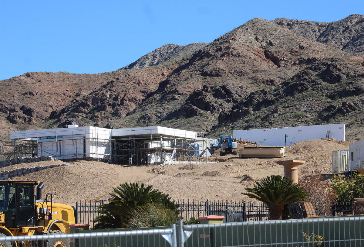Ron Eland/Boulder City Review Construction of the house belonging to the Craig Family Trust, at ...