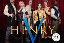 Photo courtesy Nevada Shakespeare Festival The cast of "Henry V" will hit the gazebo ...