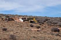 Photo courtesy Washington County Sheriff's Department Shown is the crash site Saturday of ...