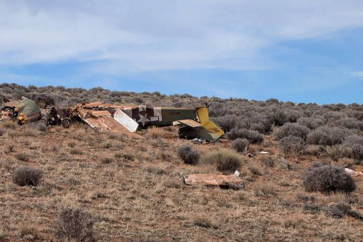Photo courtesy Washington County Sheriff's Department Shown is the crash site Saturday of ...