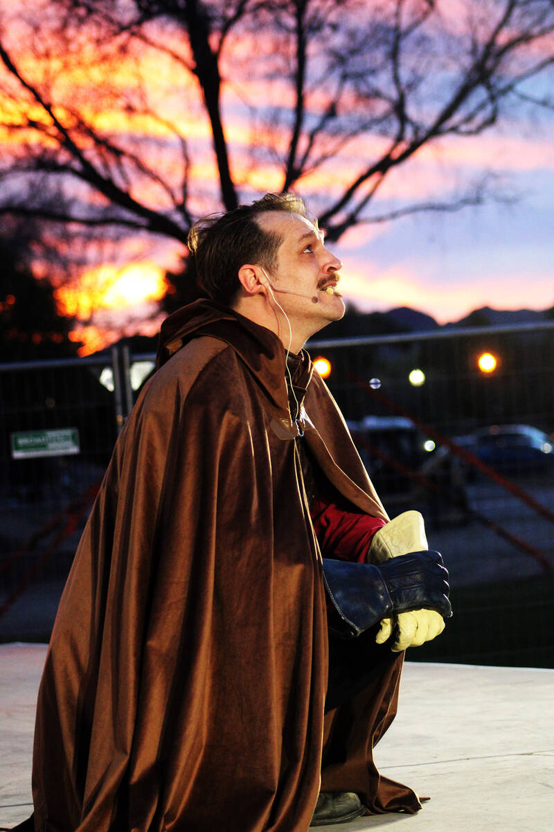 Ron Eland/Boulder City Review Christopher Brown, an actor with the Nevada Shakespeare Festival, ...