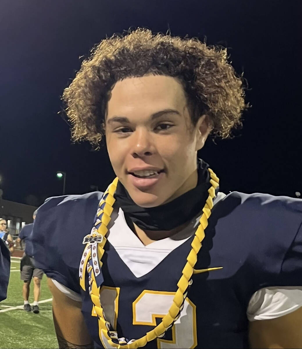 Courtesy photo Torryn Pinkard during his senior year of football at Boulder City High School. H ...