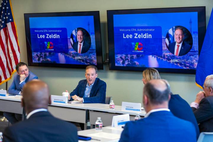 U.S. Environmental Protection Agency Administrator Lee Zeldin hosts a roundtable with business ...