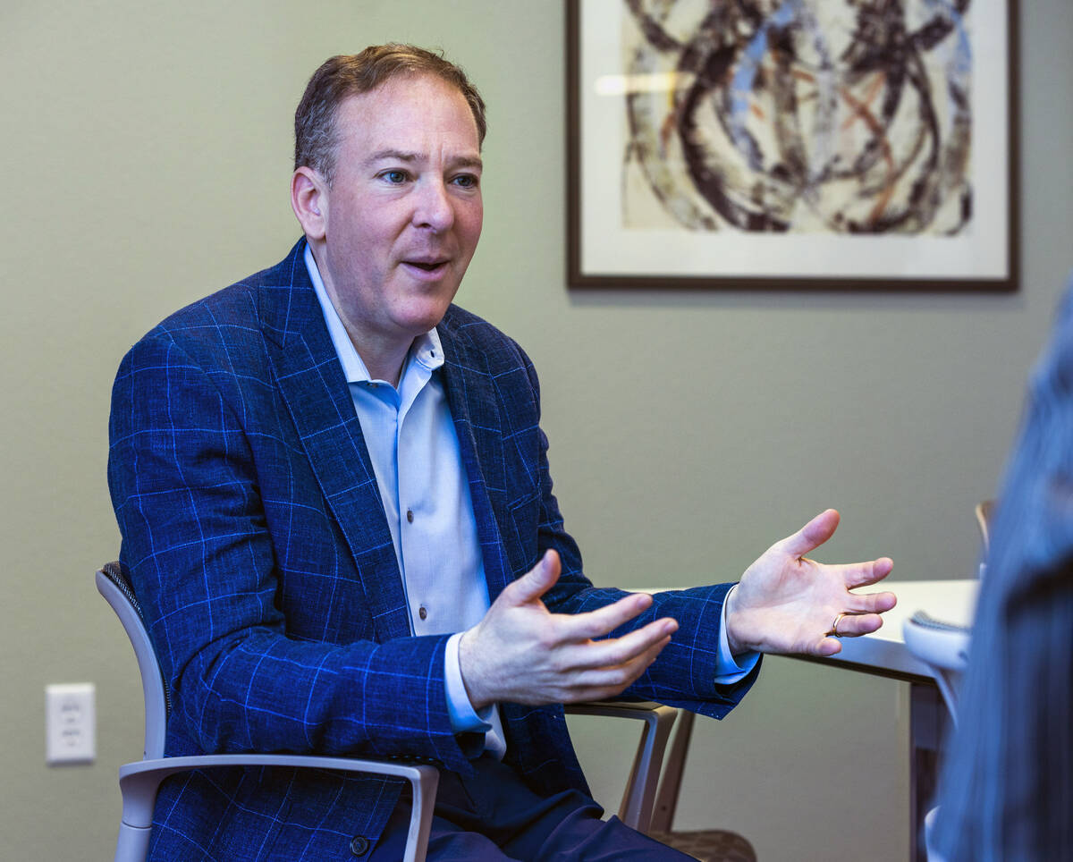 U.S. Environmental Protection Agency Administrator Lee Zeldin answers interview questions after ...