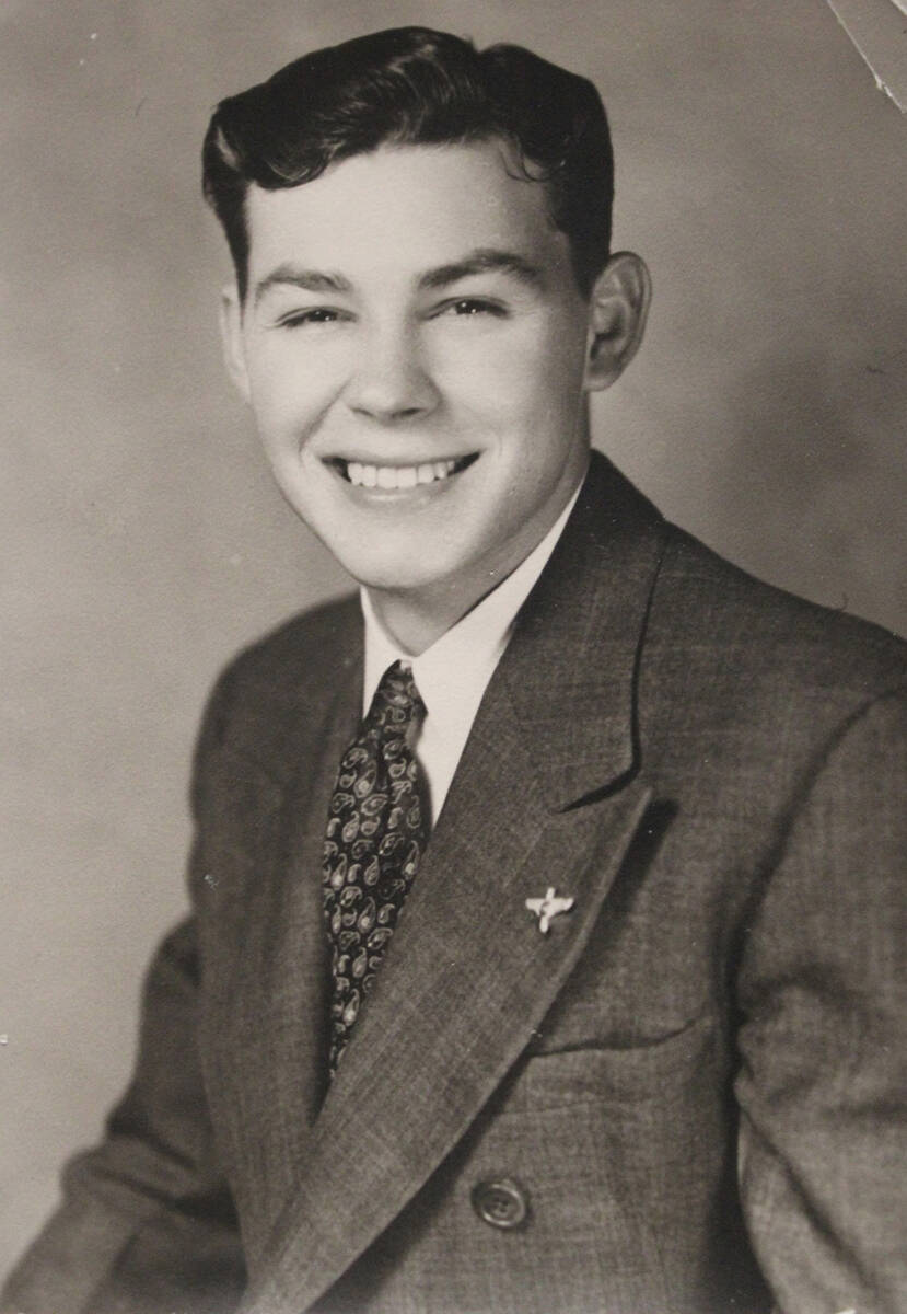 Courtesy photo Fred Holland graduated from Boulder City High School in 1943.