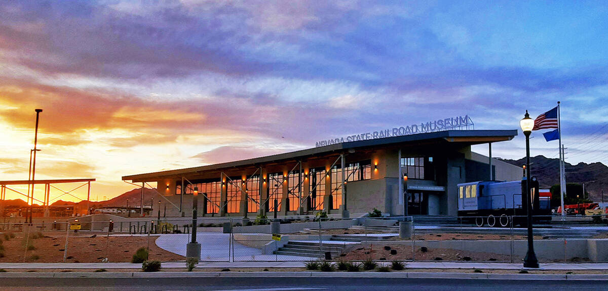 Ron Eland/Boulder City Review The Nevada State Railroad Museum Visitor Center is nearing comple ...