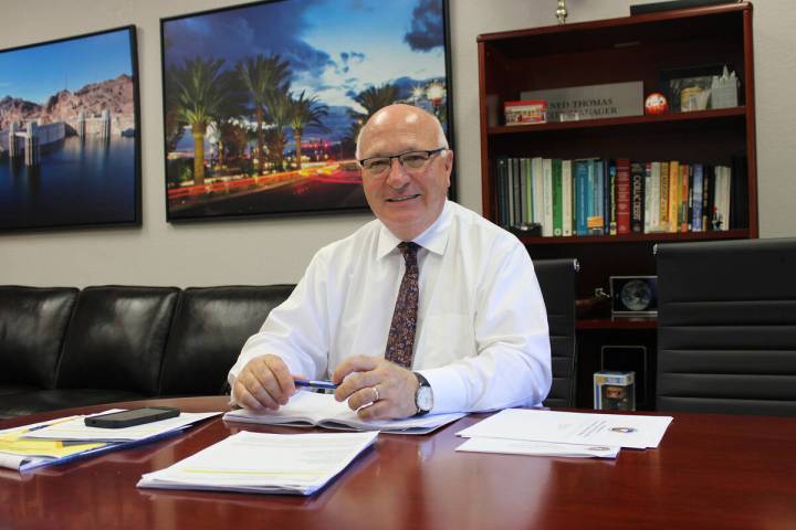 Ron Eland/Boulder City Review City Manager Ned Thomas recently celebrated one year on the job i ...