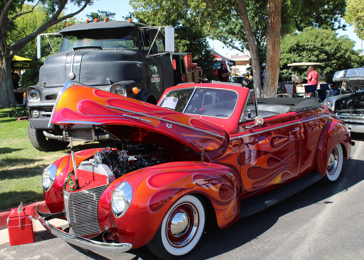 The car show, always a crowd favorite, attracts vehicles of all eras.