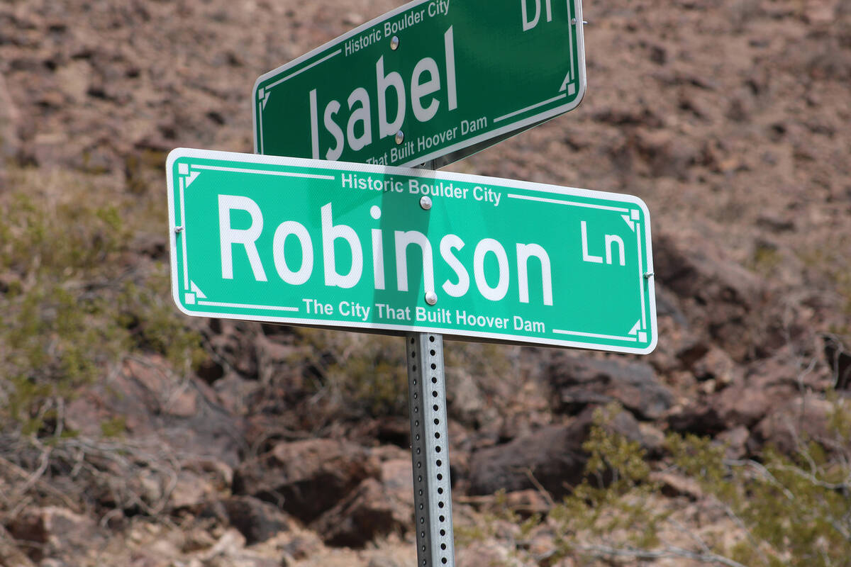 Ron Eland/Boulder City Review A home on Robinson Lane in Boulder City was the site of a death i ...