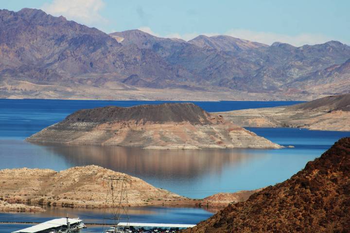 Ron Eland/Boulder City Review Water levels at Lake Mead, seen here in February, continue to drop.