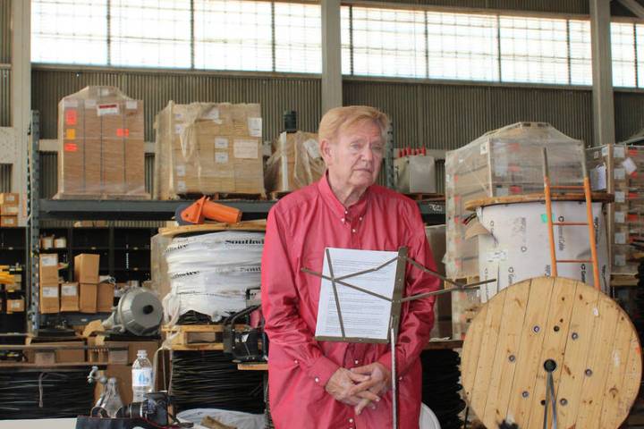 Ron Eland/Boulder City Review Chuck N. Baker, a member of the Boulder City Historic Preservatio ...