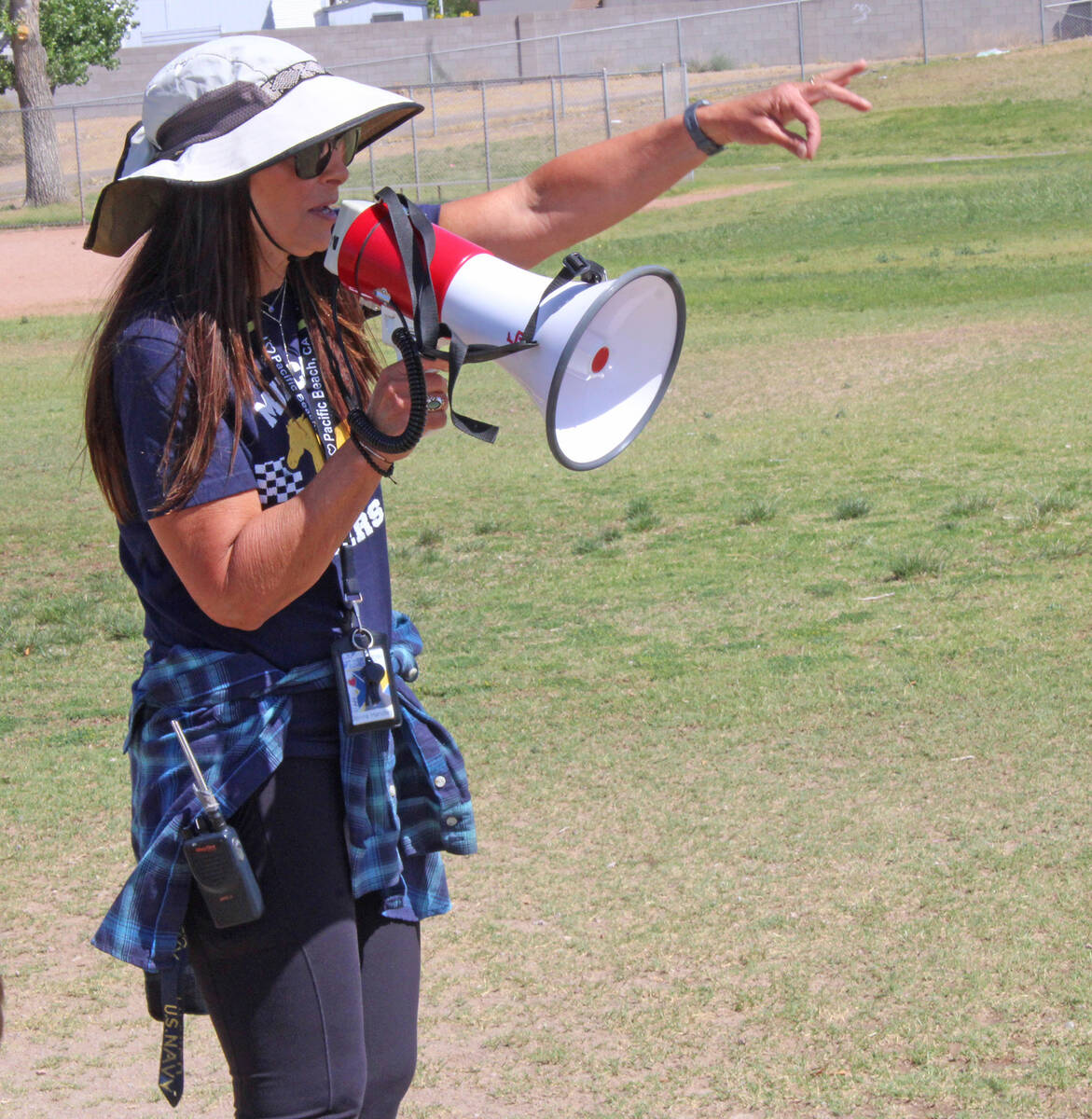 Photos by Ron Eland/Boulder City Review Donna Handley leads an activity last Friday with studen ...