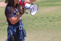 Photos by Ron Eland/Boulder City Review Donna Handley leads an activity last Friday with studen ...
